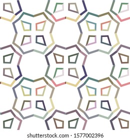 Seamless geometric ornamental vector pattern. Abstract background