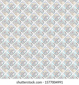 Seamless geometric ornamental vector pattern. Abstract background