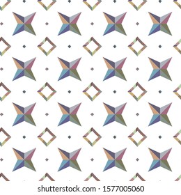 Seamless geometric ornamental vector pattern. Abstract background