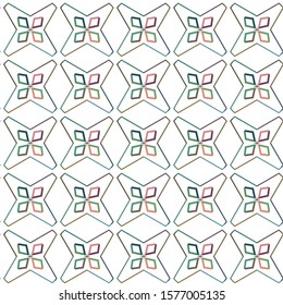 Seamless geometric ornamental vector pattern. Abstract background