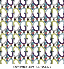 Seamless geometric ornamental vector pattern. Abstract background