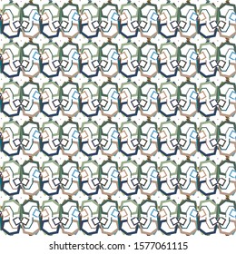 Seamless geometric ornamental vector pattern. Abstract background