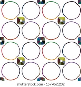 Seamless geometric ornamental vector pattern. Abstract background