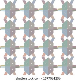 Seamless geometric ornamental vector pattern. Abstract background