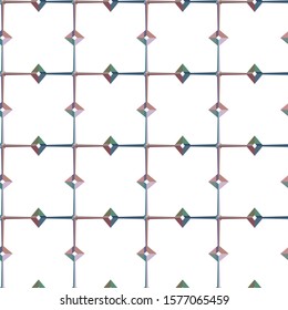 Seamless geometric ornamental vector pattern. Abstract background