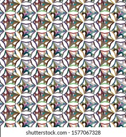Seamless geometric ornamental vector pattern. Abstract background