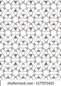 Seamless geometric ornamental vector pattern. Abstract background