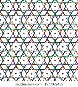 Seamless geometric ornamental vector pattern. Abstract background