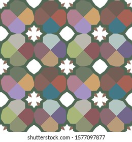 Seamless geometric ornamental vector pattern. Abstract background