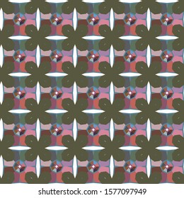 Seamless geometric ornamental vector pattern. Abstract background