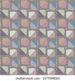 Seamless geometric ornamental vector pattern. Abstract background