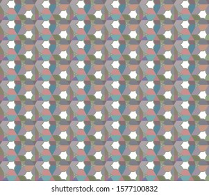Seamless geometric ornamental vector pattern. Abstract background