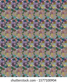 Seamless geometric ornamental vector pattern. Abstract background