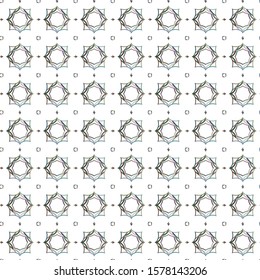 Seamless geometric ornamental vector pattern. Abstract background