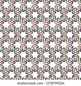 Seamless geometric ornamental vector pattern. Abstract background