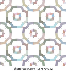 Seamless geometric ornamental vector pattern. Abstract background