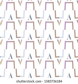 Seamless geometric ornamental vector pattern. Abstract background