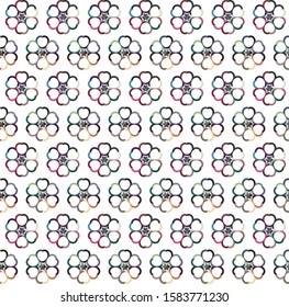 Seamless geometric ornamental vector pattern. Abstract background