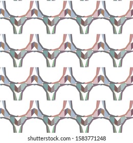 Seamless geometric ornamental vector pattern. Abstract background