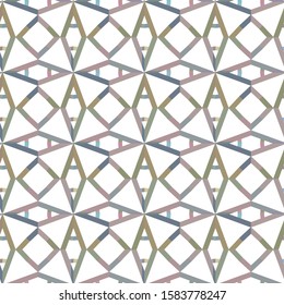 Seamless geometric ornamental vector pattern. Abstract background