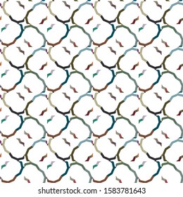 Seamless geometric ornamental vector pattern. Abstract background