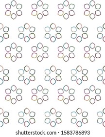 Seamless geometric ornamental vector pattern. Abstract background