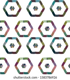 Seamless geometric ornamental vector pattern. Abstract background