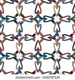 Seamless geometric ornamental vector pattern. Abstract background