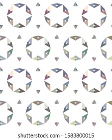Seamless geometric ornamental vector pattern. Abstract background