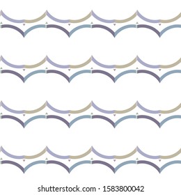 Seamless geometric ornamental vector pattern. Abstract background