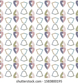 Seamless geometric ornamental vector pattern. Abstract background