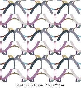 Seamless geometric ornamental vector pattern. Abstract background