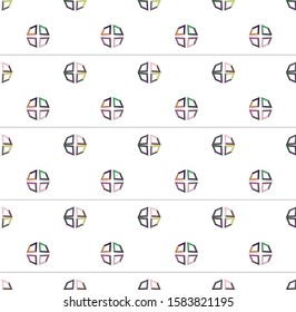 Seamless geometric ornamental vector pattern. Abstract background