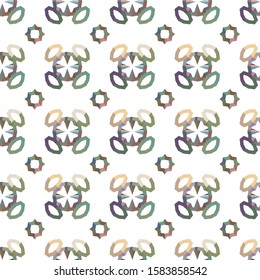 Seamless geometric ornamental vector pattern. Abstract background