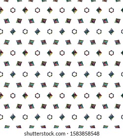 Seamless geometric ornamental vector pattern. Abstract background