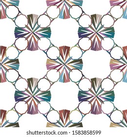 Seamless geometric ornamental vector pattern. Abstract background