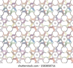 Seamless geometric ornamental vector pattern. Abstract background