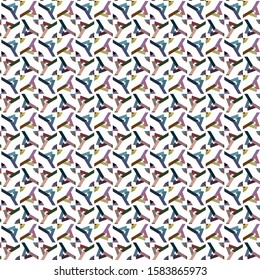 Seamless geometric ornamental vector pattern. Abstract background