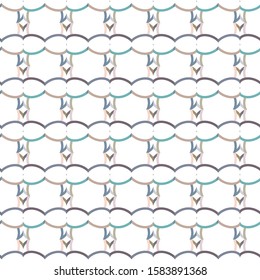 Seamless geometric ornamental vector pattern. Abstract background