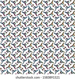 Seamless geometric ornamental vector pattern. Abstract background
