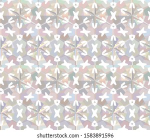 Seamless geometric ornamental vector pattern. Abstract background