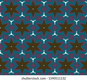Seamless geometric ornamental vector pattern. Abstract background
