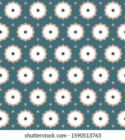 Seamless geometric ornamental vector pattern. Abstract background