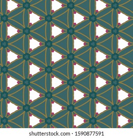 Seamless geometric ornamental vector pattern. Abstract background