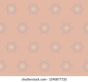 Seamless geometric ornamental vector pattern. Abstract background