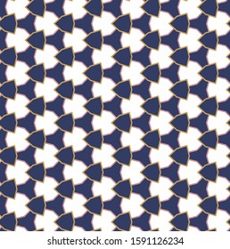Seamless geometric ornamental vector pattern. Abstract background
