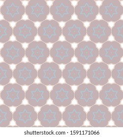 Seamless geometric ornamental vector pattern. Abstract background