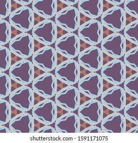 Seamless geometric ornamental vector pattern. Abstract background