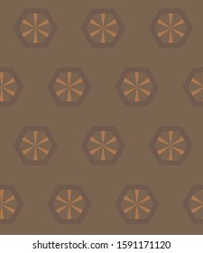 Seamless geometric ornamental vector pattern. Abstract background
