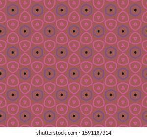 Seamless geometric ornamental vector pattern. Abstract background